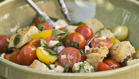 Salade Panzanella grillée allégée Recettes Légères