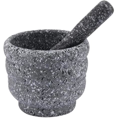 Granit Mortier Et Pilon Set Non Poli Granit Guacamole Molcajete Bol