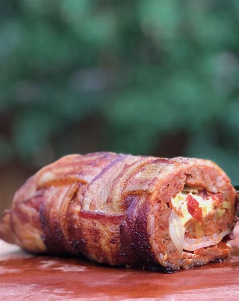 Smoked Bacon Wrapped Meatloaf Cooking Sessions