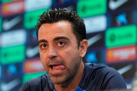 Barcelona Intercity Rueda De Prensa De Xavi Antes Del Debut Del