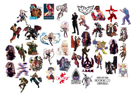 40 Pcs Tekken Vinyl Stickers Waterproof Lazada Ph