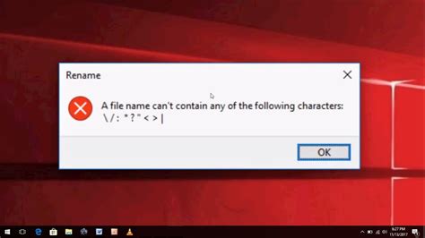 How To Fix Rename Error A File Name Cant Contain Any Of The Following