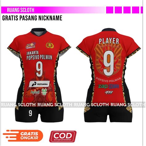 Jual Baju Voli POPSIVO POLWAN 2024 Home Terbaru Gratis Pasang Nickname