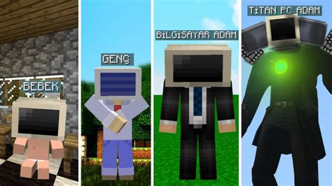 TITAN PC MAN SEVİYELERİ Minecraft YouTube