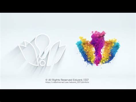 Light Particle Logo Reveal After Effects Template Youtube