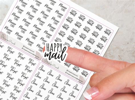 Printable Script Planner Stickers Dont Forget Script Stickers Etsy