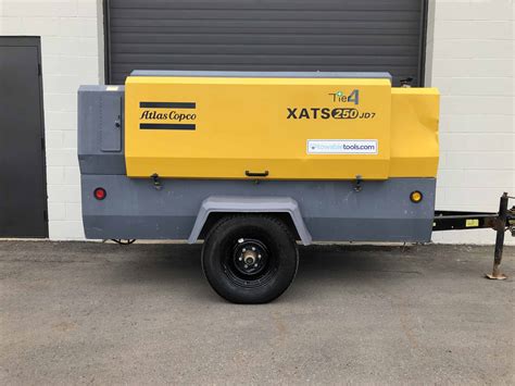 Atlas Copco XATS 250 For Sale CFM Portable Compressor Towable Tools