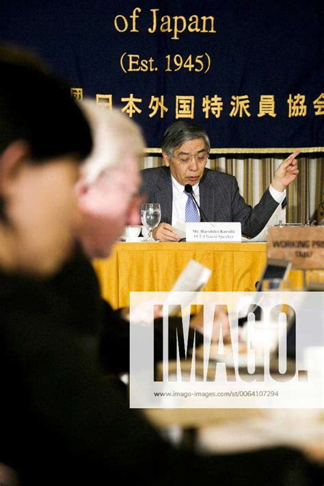 Haruhiko Kuroda Governor Of The Bank Of Japan Boj Speaks During A