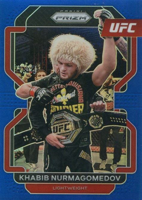 Khabib Nurmagomedov 2022 Prizm UFC 196 Blue 199 Price Guide Sports