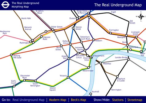 The Tube Map The Real Tube Map And Bosco Ybandbr