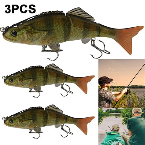 Pcs Artificial Hard Fishing Lure Segments Cm G Multi Jointed