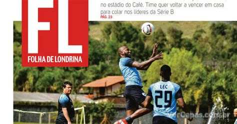 Capa Folha Londrina Edi O Ter A De Agosto De