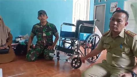 Gercep Berikan Bantuan Kursi Roda Warga Kalimanggis Kecamatan