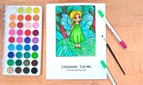 Dibujos De Hadas Para Colorear Gratis Coloreando Juntos