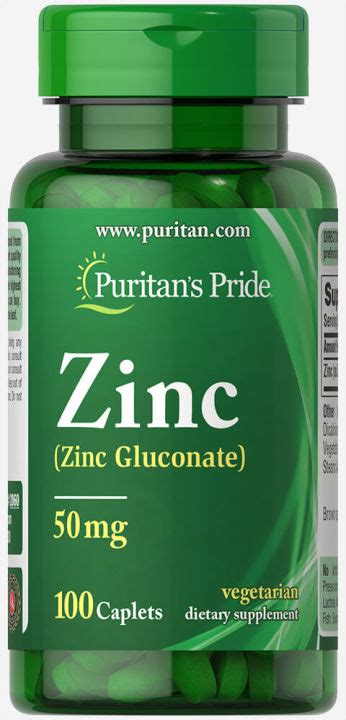 Puritan S Pride Zinc Gluconate 50mg 100 Tablets Lazada PH