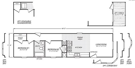 Mobile Home Floor Plans Bedroom Bathroom Viewfloor Co