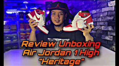 Review Air Jordan 1 Heritage Youtube