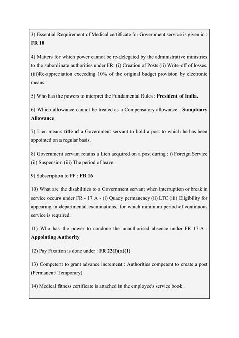Notes On Fundamental Rules Supplementary Rules Fr Sr