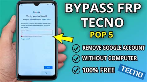 Tecno Pop 5 Bypass Frp All Tecno Pop 5 Remove Google Account Lock