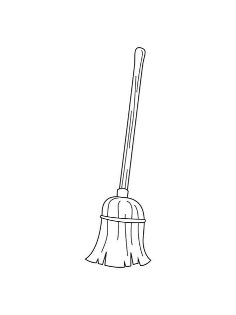 Mop Coloring Pages