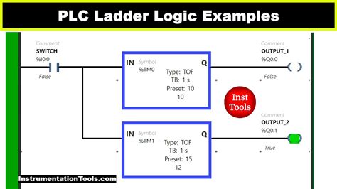 Plc Ladder Logic Examples Switch Program Youtube