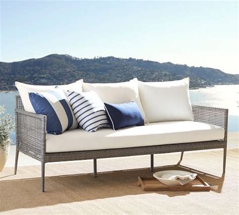 Cammeray All Weather Wicker Outdoor Sectional Set Pottery Barn