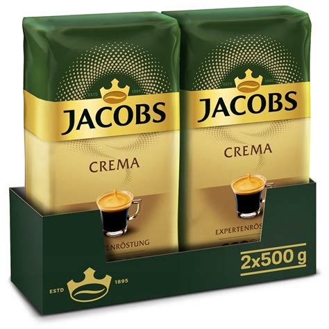 Kawa ziarnista Jacobs Crema Intensywność 3 6 zestaw 2x 500 g 1 kg