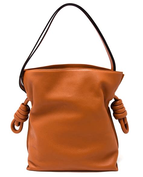 Lyst Loewe Small Flamenco Knot Leather Shoulder Bag In Brown