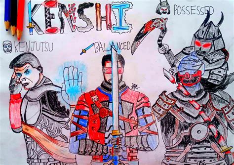 MKX Kenshi Variations Artwork🗡 Im sorry about the face, my finger's ...