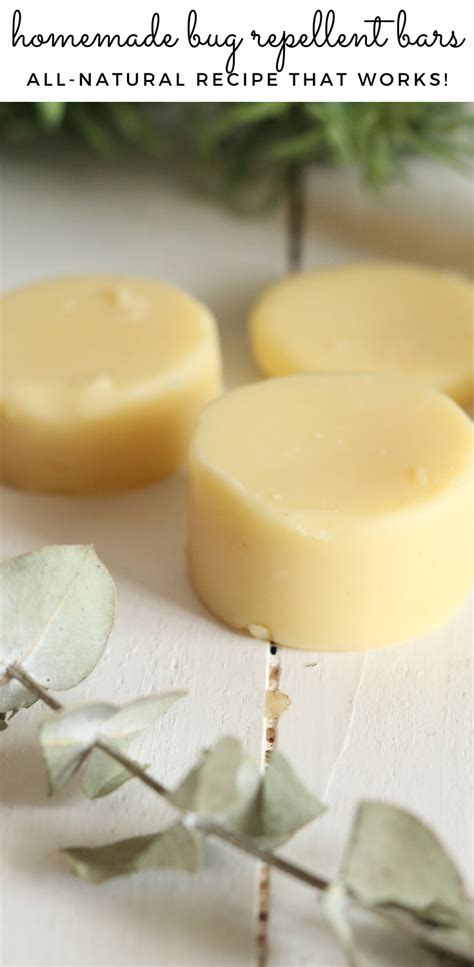 DIY Bug Repellent Lotion Bars Recipe Homemade Bug Repellent