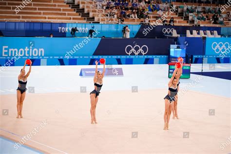 Bulgaria Team Group Bul Rhythmic Gymnastics Editorial Stock Photo