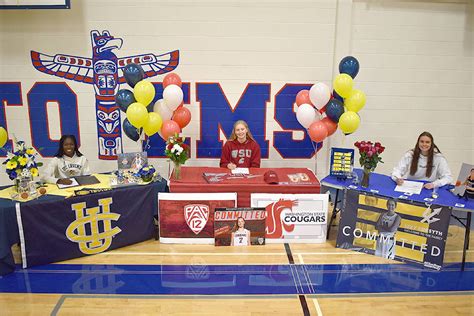 Semiahmoo Secondary Holds Signing Day Ceremony For Three Ncaa Bound