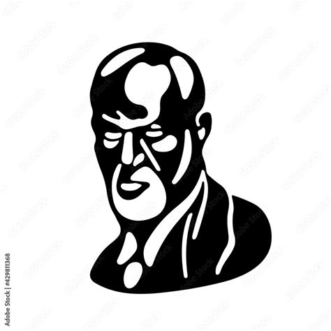 Vetor De Sigmund Freud The Father Of Psychoanalysis Portrait