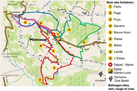 Les parcours de randonnée Gens de la Fontaine