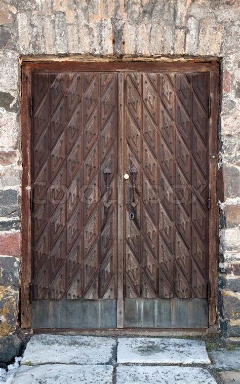 Vintage Wooden Weathered Door Texture Stock Photo Colourbox