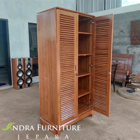 Jual Almari Pakaian 2 Pintu Krepyak Unik Almari Pakaian Pintu Jalusi