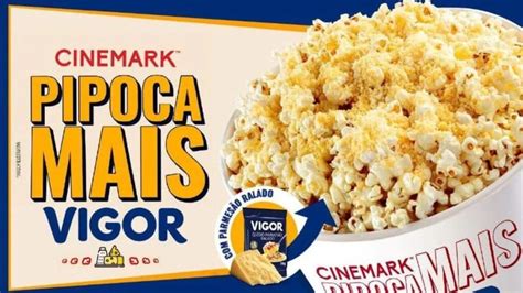 Cinemark e Vigor criam combo de pipoca queijo parmesão GKPB