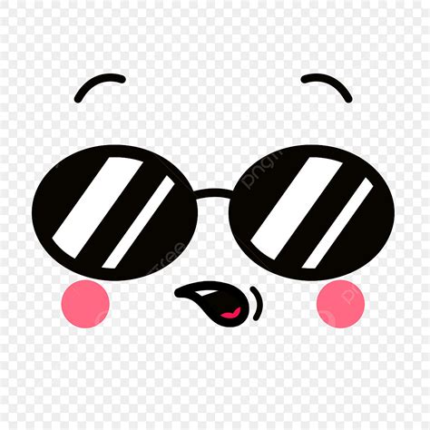 Face Expression Clipart Hd Png Creative Cute Cartoon Face Expression Pack Sunglasses