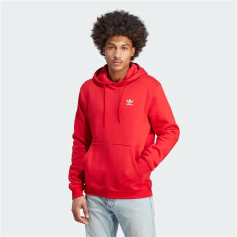 Adidas Trefoil Essentials Hoodie Red Adidas Canada