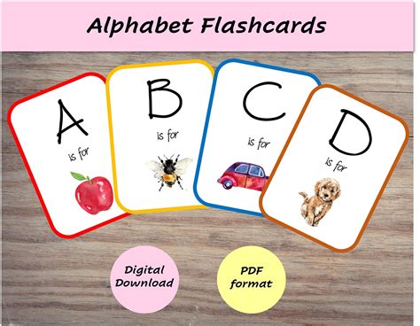 Printable ABC Alphabet Flashcards Preschool Education & Learning ...