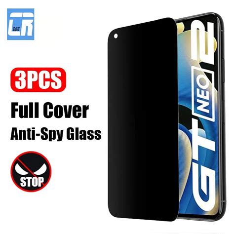 Pcs Anti Spy Tempered Glass For Realme Gt Neo T T Privacy