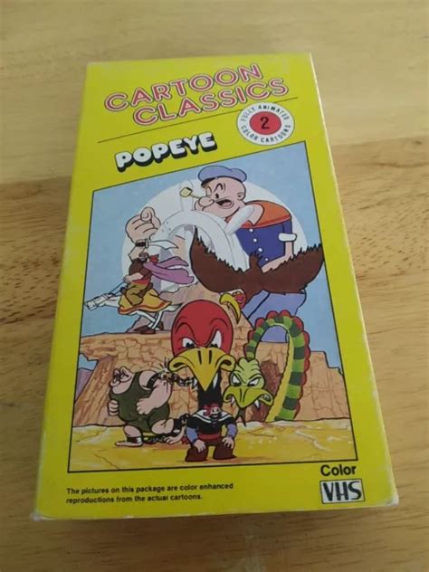 Popeye Vhs 1990 Cartoon Klassiker Popeye The Sailor Man Eur 327