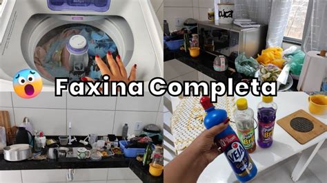 Faxina Completa Na Casa Toda Mais De 5horas De Faxina 😱 Dicas E Muita Organização MÊs De