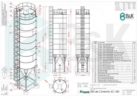 Silo De Cimento Toneladas Bek Engenharia