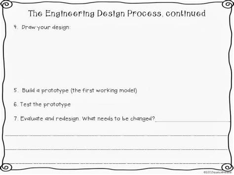 Engineering Design Process Worksheet Free