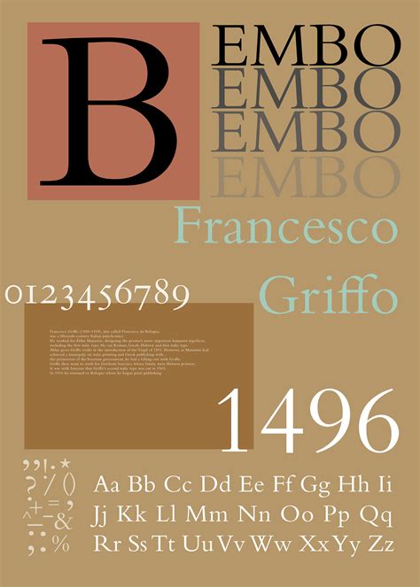 Bembo Font on Behance