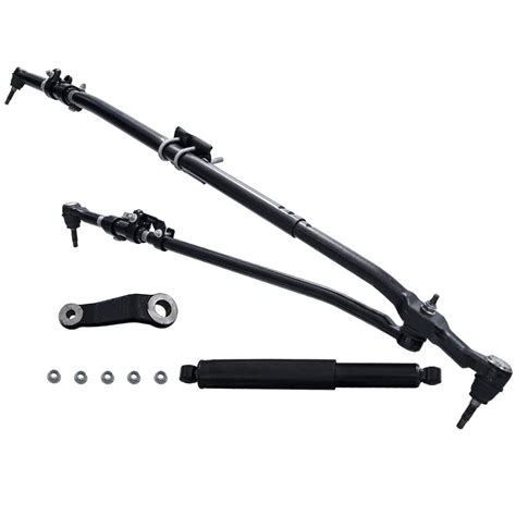 New Upgrade Steering Linkage Drag Link Tie Rod Kit For Dodge Ram