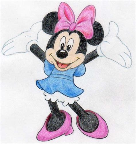 How To Draw Minnie Mouse Body