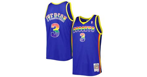 Mitchell Ness Synthetic Allen Iverson Royal Denver Nuggets 2006 07