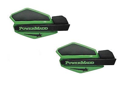 PowerMadd Star Series Replacement ATV Handguards Hand Guards Green